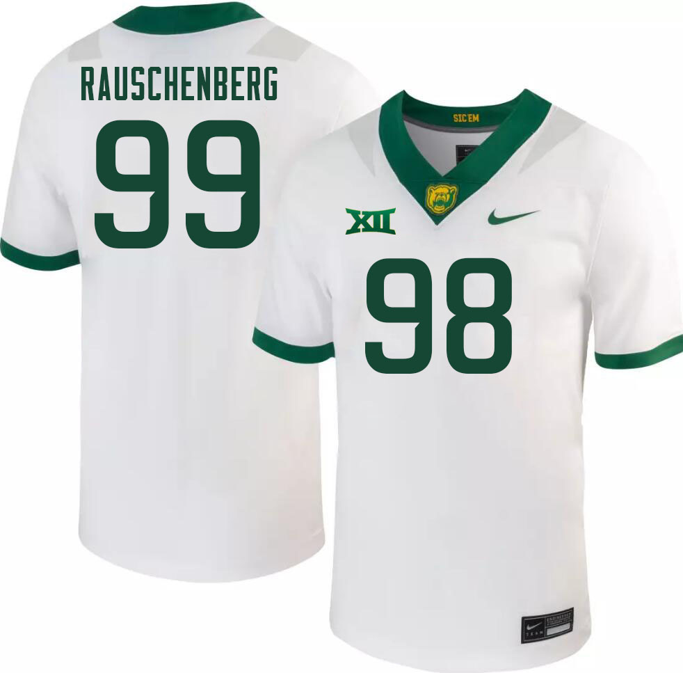 Men-Youth #99 Noah Rauschenberg Baylor Bears 2023 College Football Jerseys Stitched-White